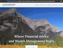 Tablet Screenshot of headwaterswm.com